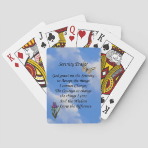 Jeu De Cartes Sérénité Prière Papillon Fleur Inspiration