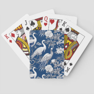 Jeu De Cartes Série Chinoserie bleu et blanc Design 7