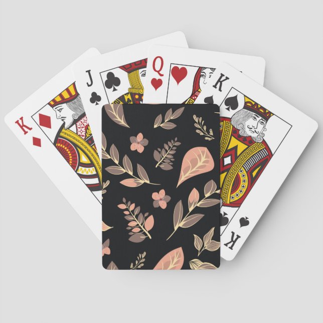 Jeu De Cartes Série de conceptions de fleurs (dos)