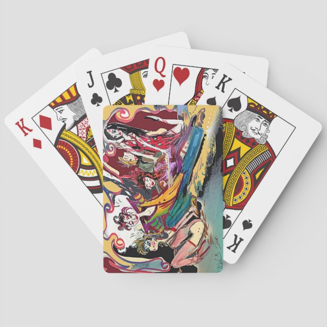 Jeu De Cartes Série de Deco Cirque de la Renaissance (dos)