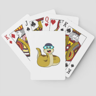 Jeu De Cartes Serpent avec lunettes de natation