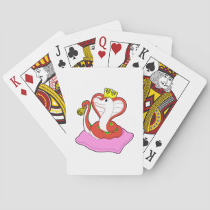 Jeu De Cartes Serpent comme roi avec Couronne