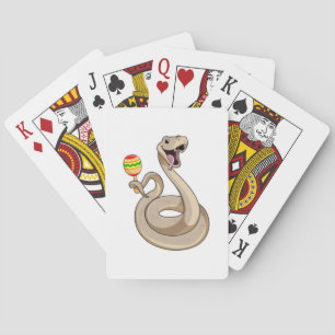 Jeu De Cartes Serpent en musicien avec Maracas