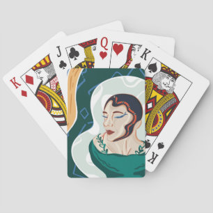 Jeu De Cartes Serpent Femme - Tête de Serpent