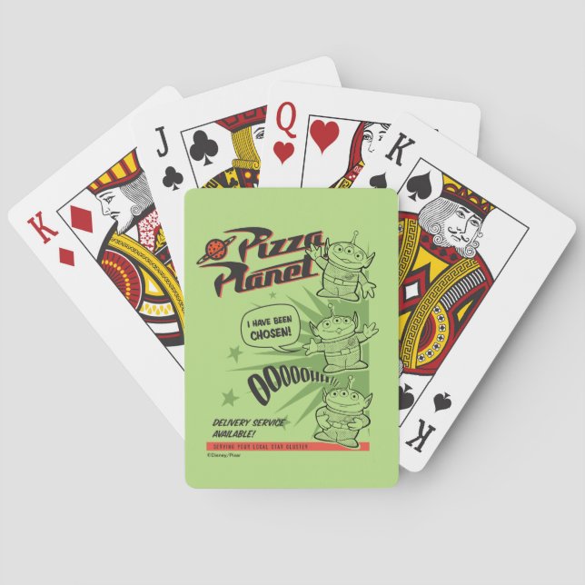 Jeu De Cartes Service de livraison de Pizza Planet Cartes de lec (dos)