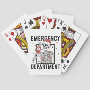 Jeu De Cartes Service d'urgence Skeleton Nuring Coffee Lover