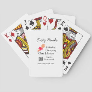 Jeu De Cartes Services de restauration ajouter nom QR code site 