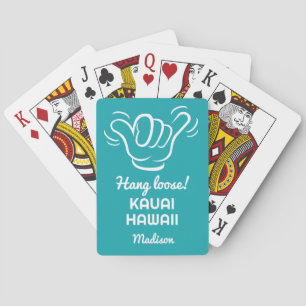 Jeu De Cartes Shaka de nom, emplacement et couleur personnalisés