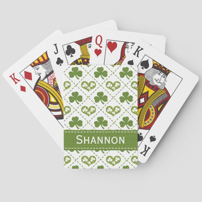 Jeu De Cartes Shamrock (dos)