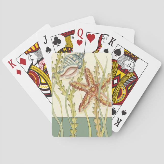 Jeu De Cartes Shell multicolore Party (dos)
