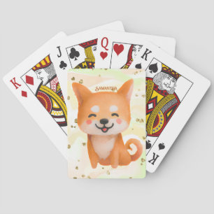 Jeu De Cartes Shiba Inu souriant mignon