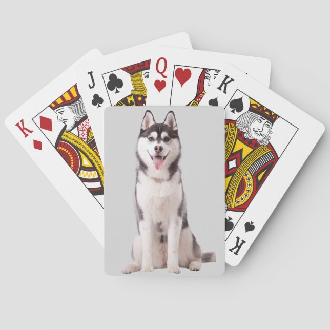 Jeu De Cartes Siberian Husky Dog (dos)