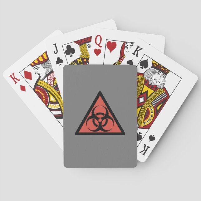 Jeu De Cartes Signal biologique rouge (dos)
