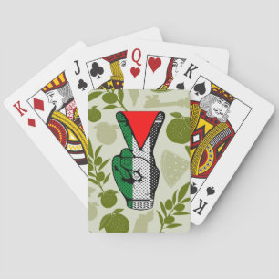 Jeu De Cartes Signe de victoire à la main Résistance Symbole du