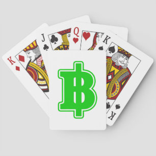 Jeu De Cartes SIGNE VERT BAHT ฿ devises thaïlandaises ฿