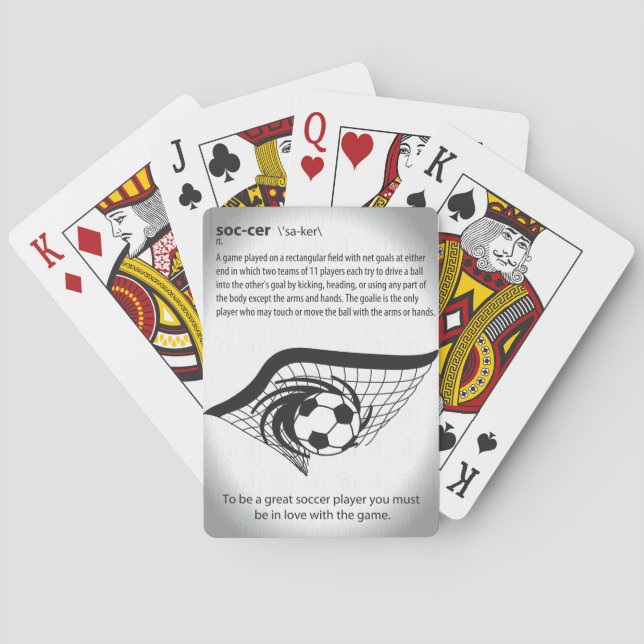 Jeu De Cartes Signification des cartes de jeu de soccer (dos)
