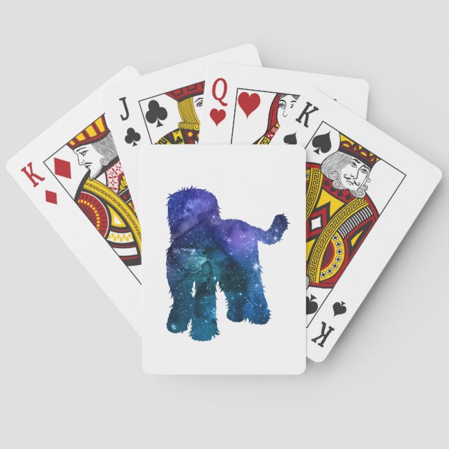 Jeu De Cartes Silhouette de Goldendoodle Labradoodle (dos)