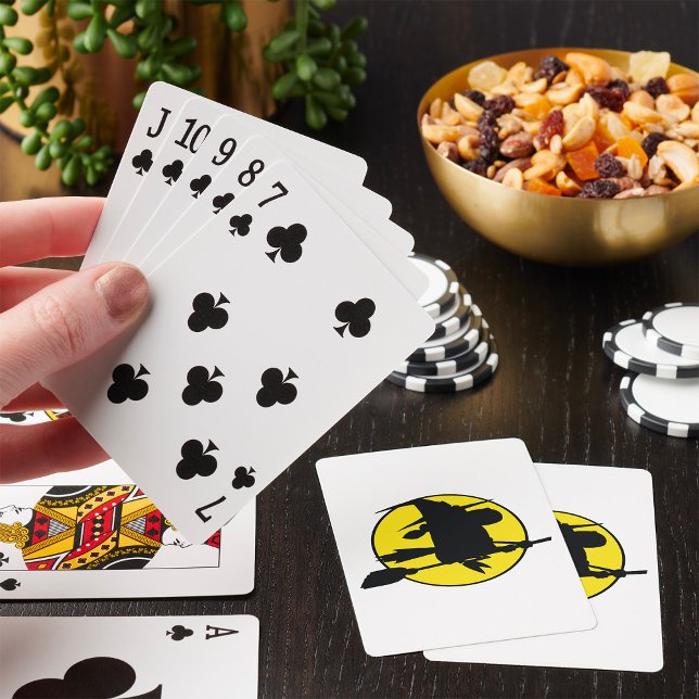 Jeu De Cartes Silhouette de sorcière d'Halloween (Créateur téléchargé)