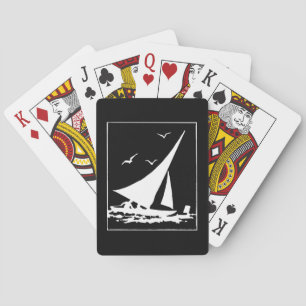 Jeu De Cartes Silhouette Rétro