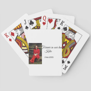 Jeu De Cartes simple Ajouter votre photo texte mémorial gardien