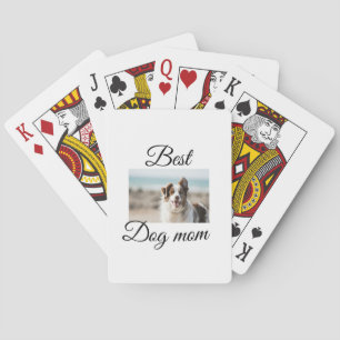 Jeu De Cartes Simple animal coloré ajouter nom photo chien maman