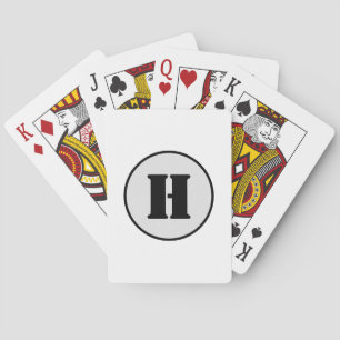 JEU DE CARTES SIMPLE MODERNE MODERNE MONOGRAM ÉLÉGANT CHIC STYLE