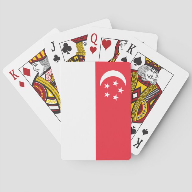 Jeu De Cartes Singapore Flag (dos)