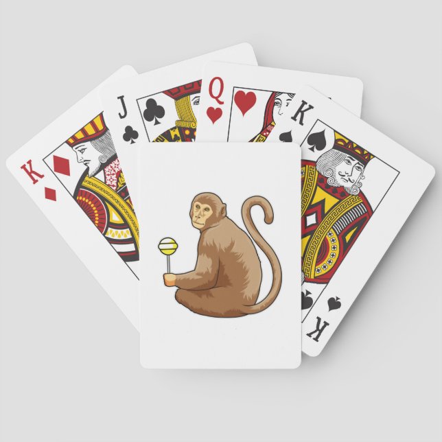 Jeu De Cartes Singe avec Lollipop (dos)