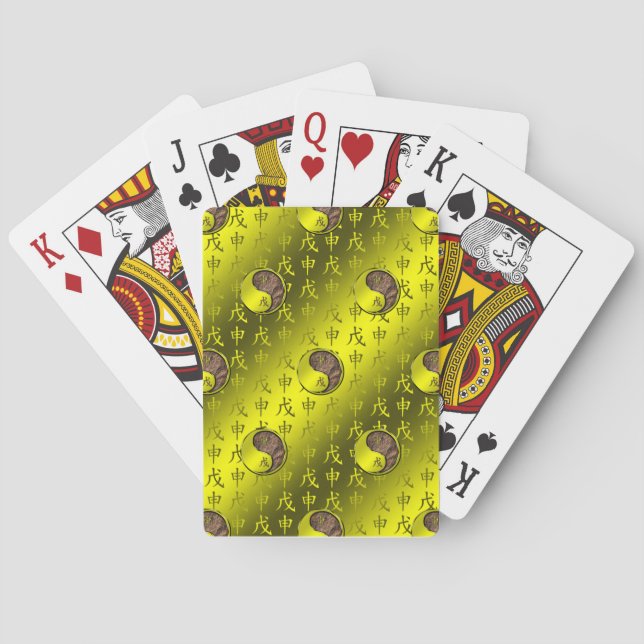 Jeu De Cartes Singe de Terre (dos)