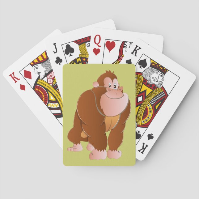 Jeu De Cartes Singe gorille (dos)