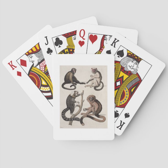 Jeu De Cartes Singes (litho couleur) (dos)