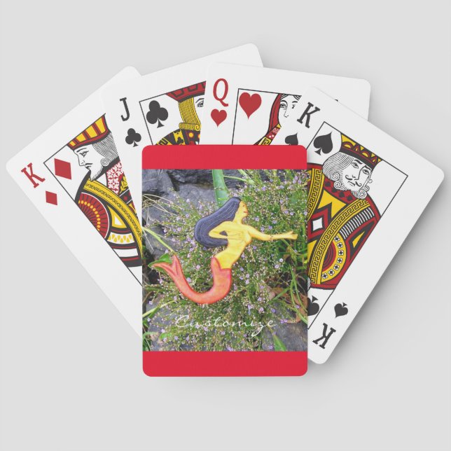 Jeu De Cartes sirène à queue rousse (dos)