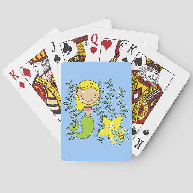 Jeu De Cartes Sirène blonde (dos)