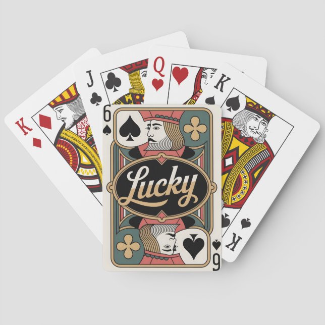 Jeu De Cartes Six Of Spades Lucky Card Deck (dos)