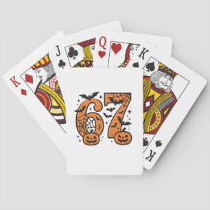 Jeu De Cartes Six sept mèmes Halloween 67 Mason Éffrayant