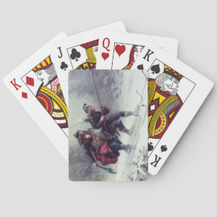 Jeu De Cartes Ski Pieds d'oiseau Traverser la montagne