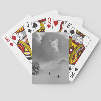 Jeu De Cartes Skieurs de randonnée dans la poudreuse