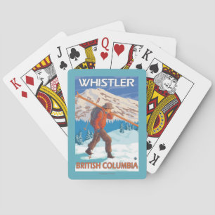 Jeu De Cartes Skis de transport de neige de skieur - Whistler,