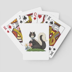 Jeu De Cartes Skunk Avec Fleurs