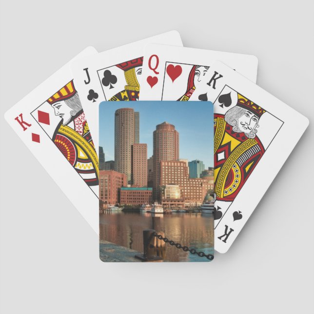 Jeu De Cartes Skyline de Boston (dos)