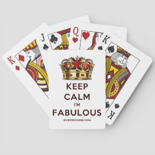 Jeu De Cartes SlipperyJoe's garder calme fabuleux couronne spect