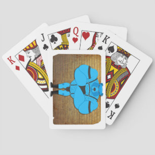 Jeu De Cartes SlipperyJoe's gay muscle bear cartoon thong en cui