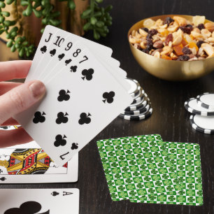 Jeu De Cartes SlipperyJoe's Green four-leaf clovers Saint Patric