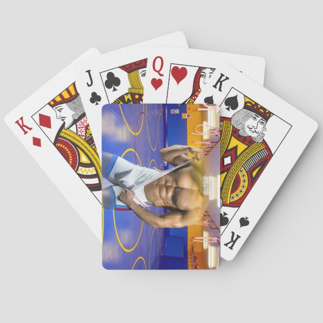 Jeu De Cartes SlipperyJoe's musculaire bulge six pack gym trai (dos)