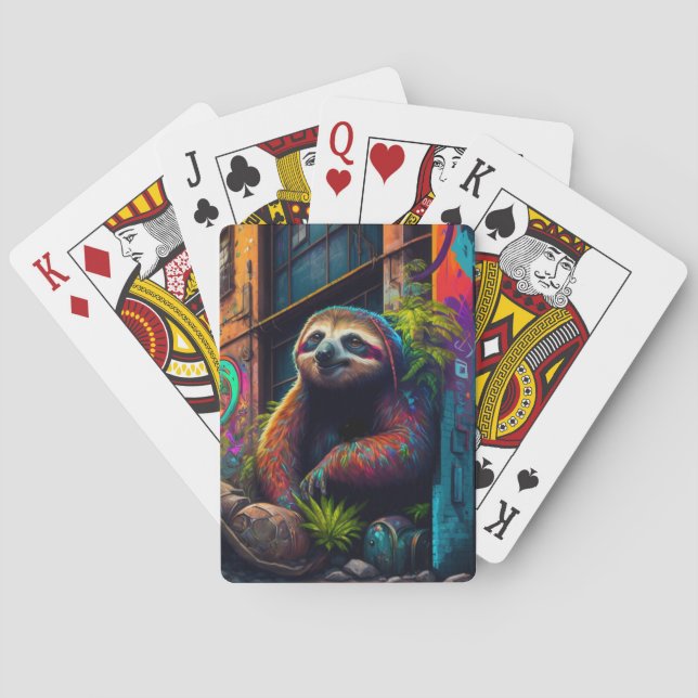 Jeu De Cartes Sloth Classic Playing Cartes (dos)