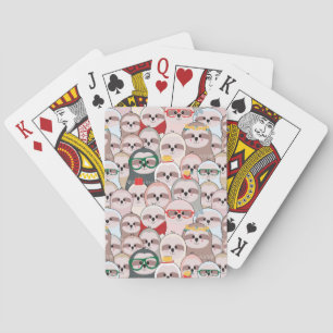 Jeu De Cartes Sloth Comic Motif
