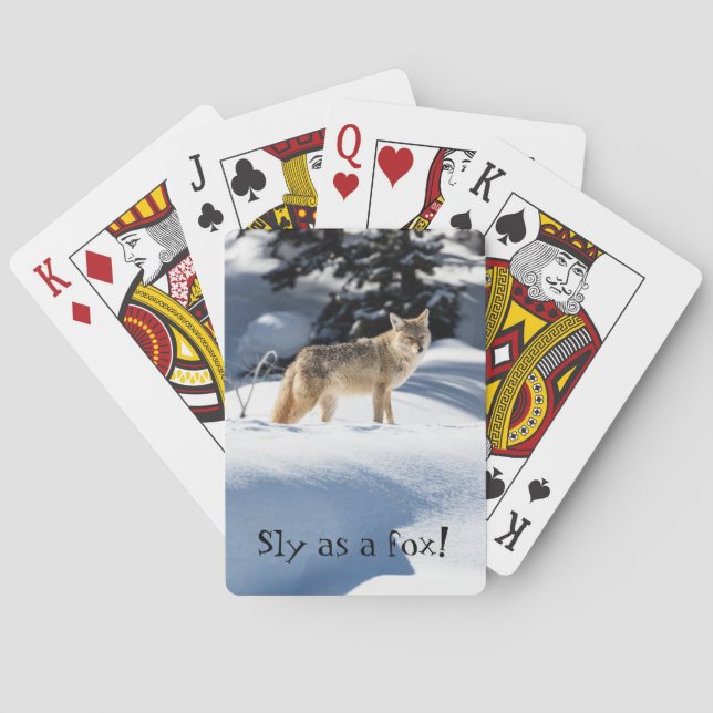 Jeu De Cartes Sly as a fox ! Playing Cards et Animals Foxes (dos)