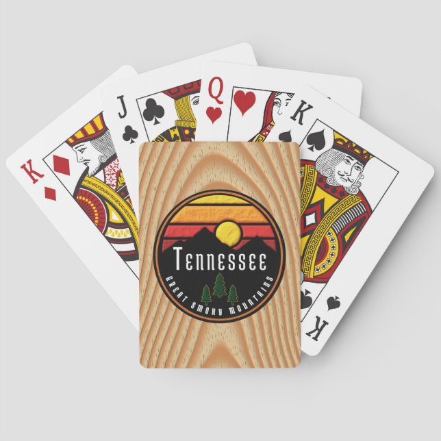 Jeu De Cartes Smoky Mountains Tennessee  (dos)