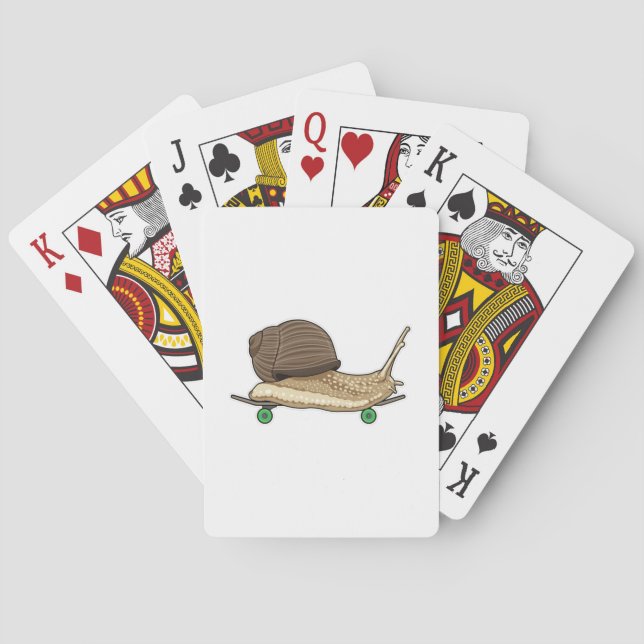 Jeu De Cartes Snail as Skateboard avec Skateboard (dos)