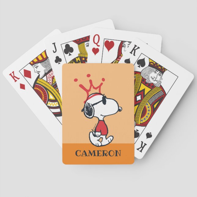 Jeu De Cartes Snoopy - Joe Cool Crown Jouer des cartes (dos)